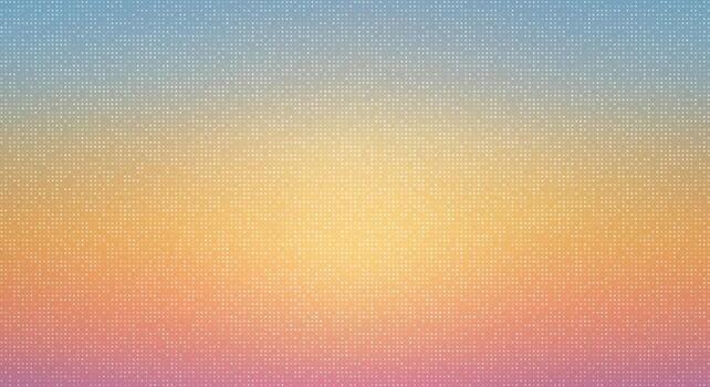 Warm pastel halftone background with soft dotted gradient center glow vector