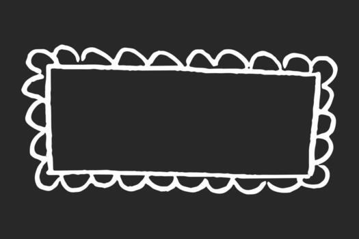 Hand drawn funky shape with uneven marker strokes. Abstract geometric element in childish mood. Crayon texture. vector