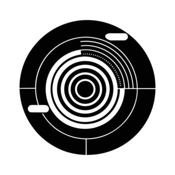 Futuristic Target HUD Element vector