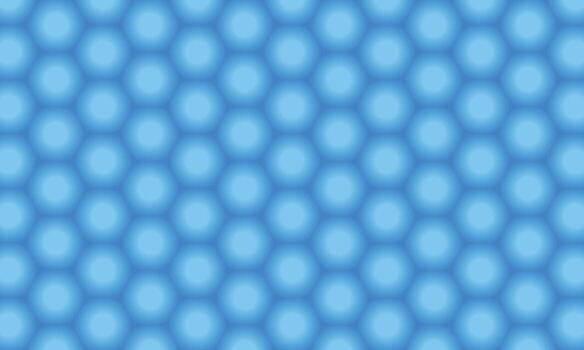 A seamless light blue gradient pattern of hexagonal shapes creates a soothing background vector