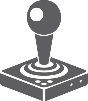 Retro Gaming Joystick Controller Icon for Arcade or Game Fun vector