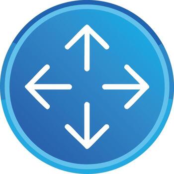 direccional flechas icono señalando en cuatro formas para navegación movimiento o expansión vector