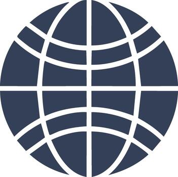 resumen oscuro azul globo red cuadrícula símbolo vector