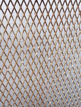 metal grid background photo