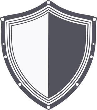 Shield Icon Symbolizes Protection Security Guard Security Shield Isolated Graphic Element vector