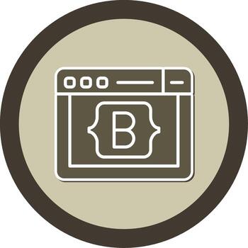 oreja css caja de herramientas icono glifo doble tono pegatina circulo vector