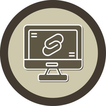 Svelte Reactive Component Icon Glyph Dual Tone Sticker Circle vector