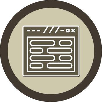 personalizado web entrada formar glifo doble tono pegatina circulo vector