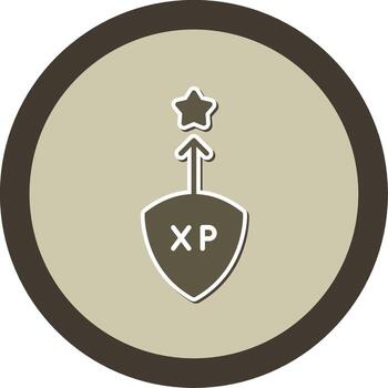 Manual Game Save Point Glyph Dual Tone Sticker Circle vector