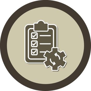 ha fallado dependencia error glifo doble tono pegatina circulo vector