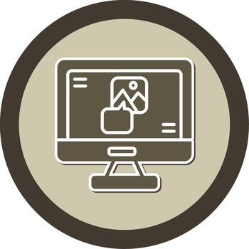 Data Binding Syntax Block Glyph Dual Tone Sticker Circle vector