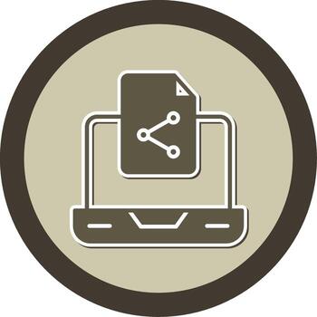 reaccionar contexto api icono glifo doble tono pegatina circulo vector