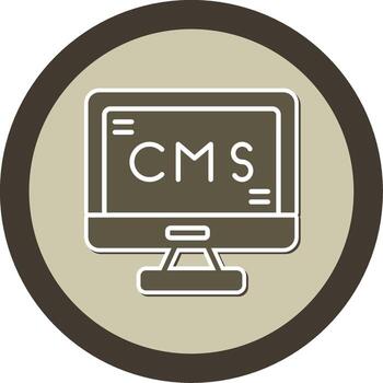 GraphCMS Structured Editor Glyph Dual Tone Sticker Circle vector