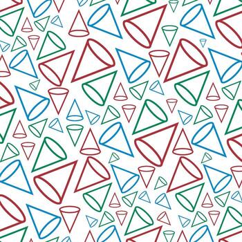 Cone Pattern Background Design Ice Cream Cone vector