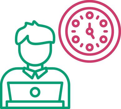 Working Hours Time Schedule vector