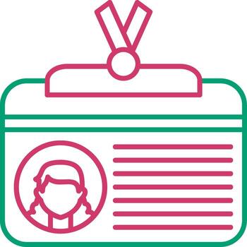 Identity Verification Card Document vector