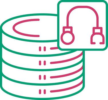 Database Backup Data Storage vector