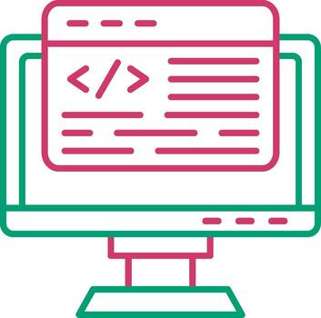 Web Programming Coding Course vector