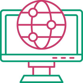 Computer Screen Display Monitor vector