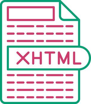xhtml web página archivo vector