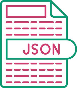 JSON Data Exchange File vector