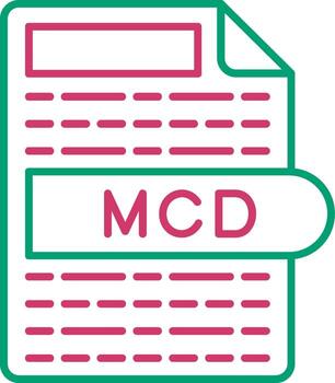 mcd personalizado datos archivo vector