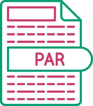 PAR Compressed Archive File vector