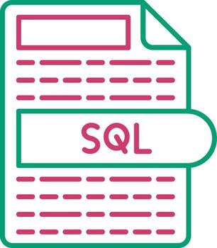 SQL Database Query File vector