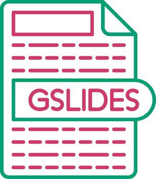 GSLIDES Google Slides File vector
