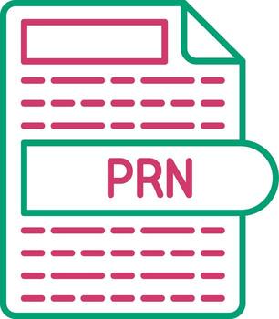 prn impresión salida archivo vector