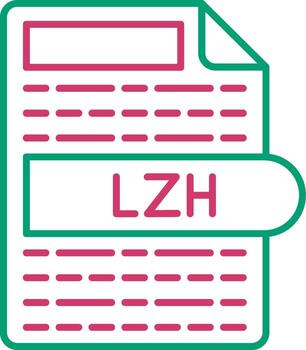 LZH Compressed Archive File vector