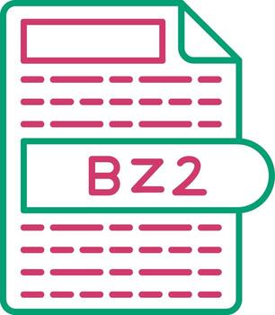BZ Compressed Archive File vector