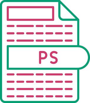 PS PostScript Document File vector