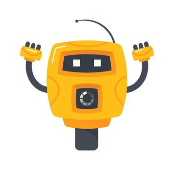 Mini Robot or Chatbot Character vector