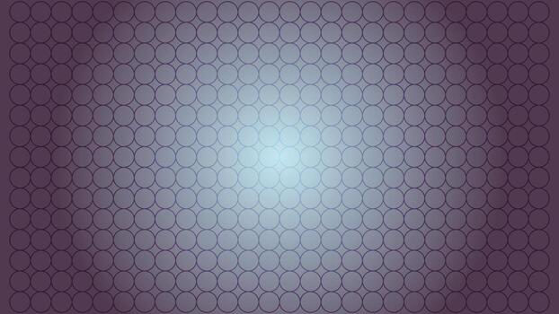 Abstract geometric background featuring a seamless pattern of purple circles with a cool blue radial gradient glow vector