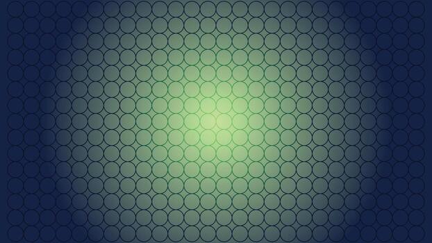 Abstract geometric background featuring a seamless grid pattern of outlined circles, illuminated by a central gradient glow, ideal for contemporary digital designs and modern web interfaces vector