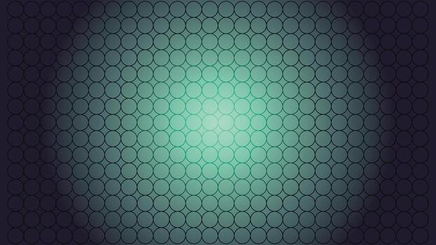 Background with Teal Gradient and Circle Grid Pattern vector