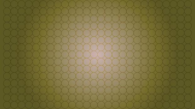 Abstract geometric background featuring a repeating circular grid pattern with a soft radial gradient from olive green to beige vector