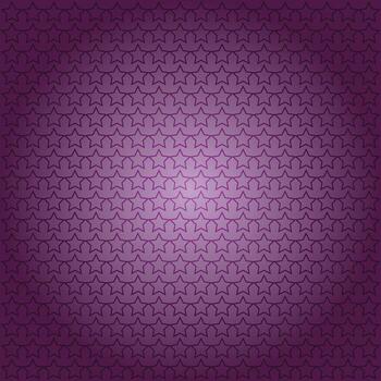 Seamless Repeating Pattern of Outline Stars on a Purple Gradient Background, Ideal for Graphic Design Projects vector