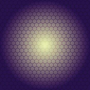 Abstract Hexagonal Pattern Background with a Gradient Light Effect vector