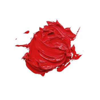 helder rood verf wervelingen creëren levendig en dynamisch visueel, presentatie van rijk structuur en glanzend af hebben van verf. deze vangt essence van creativiteit en artistiek uitdrukking png