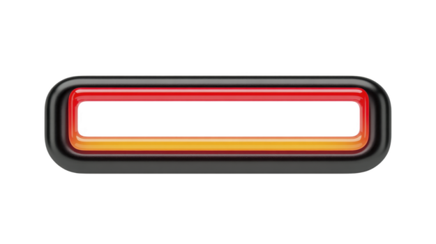 rectangular neón marco, brillante rojo y naranja degradado, moderno mínimo estilo, aislado en transparente fondo, adecuado para digital diseño, futurista, vibrante estado animico png