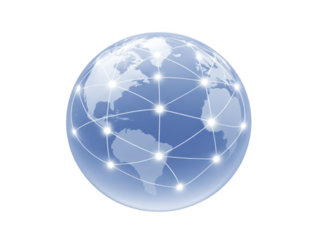 globo rede conexão mundo digital tecnologia comunicação Internet global mapa interligado azul terra esfera internacional dados rede moderno abstrato luz fundo ilustração planeta png