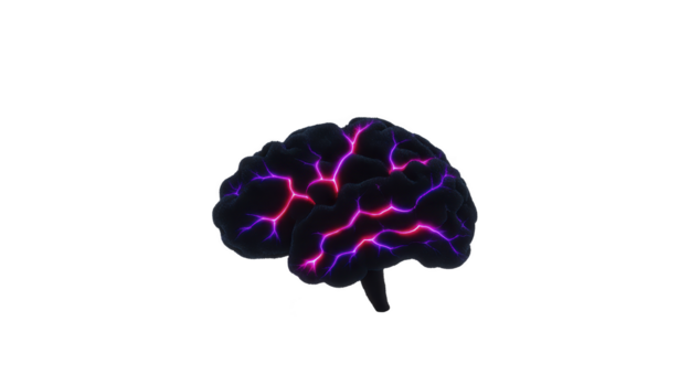 cervello neurale Rete artificiale intelligenza digitale tecnologia raggiante trasparenza sfondo scienza astratto creativo illustrazione di cervello con raggiante neurale percorsi simboleggiante png