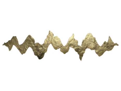 Gold metallic abstract texture jagged line shiny decorative isolated design Gold metallic abstract jagged line with shiny texture decorative and isolated transparent background modern and elegant png