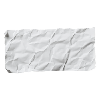 Crumpled white paper texture with soft, subtle appearance, ideal for backgrounds or overlays in design projects. irregular surface adds unique touch to creative works png