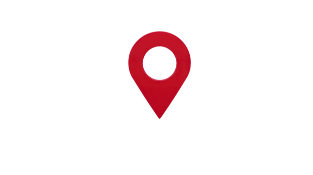 Red location pin icon, navigation symbol, isolated on transparent background, simple design for map marker, travel, direction, or GPS concept png