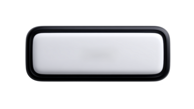 vit rektangulär plast objekt isolerat minimal rena modern enkel tom vit rektangulär plast objekt med minimal och modern design, isolerat transparent bakgrund, terar rena png