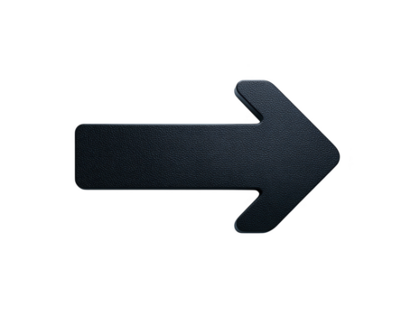 giusto freccia icona nero freccia simbolo isolato su trasparente sfondo semplice direzione cartello navigazione elemento moderno design minimo stile illustrazione png