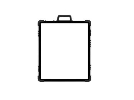 Urklipp dokumentera hållare kontor tillförsel svart översikt isolerat på transparent bakgrund enkel design rektangulär form topp hantera minimal stil praktisk verktyg för organisering papper png